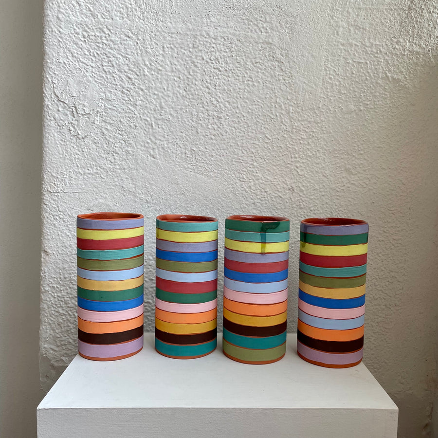 Terracotta Rainbow Vase