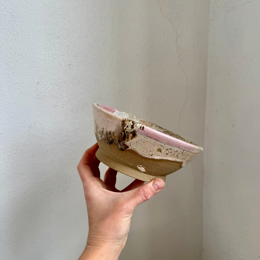 Speckled Pink + Cream Bowl