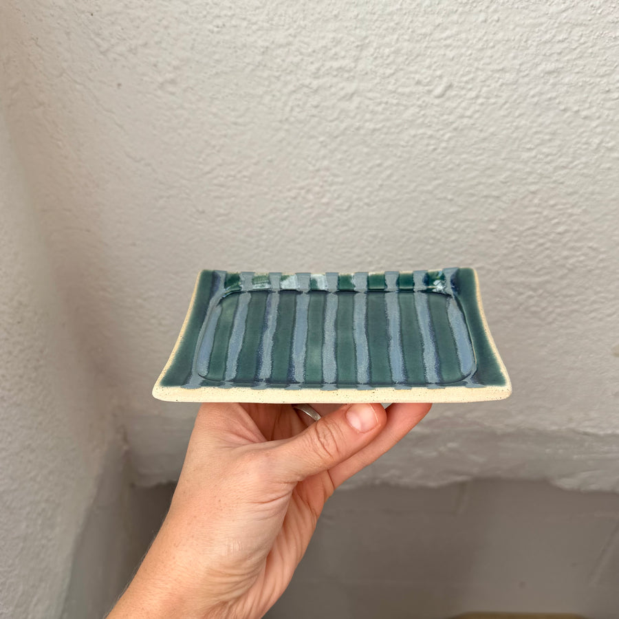 Blue Stripe Mini Vanity Tray