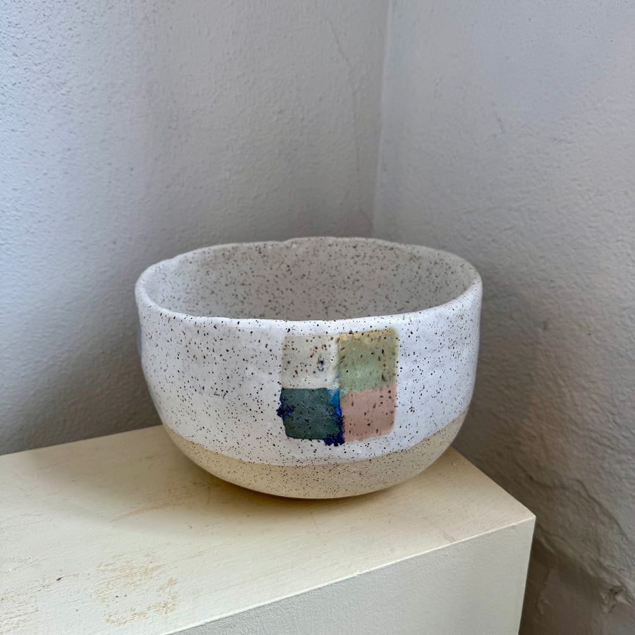 Four Square Stoneware Bowl