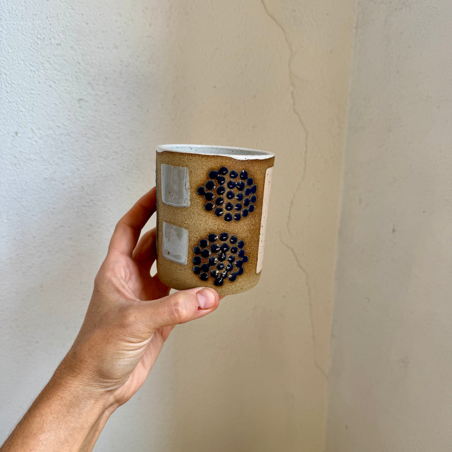 Colorful Shapes Speckled Tumbler
