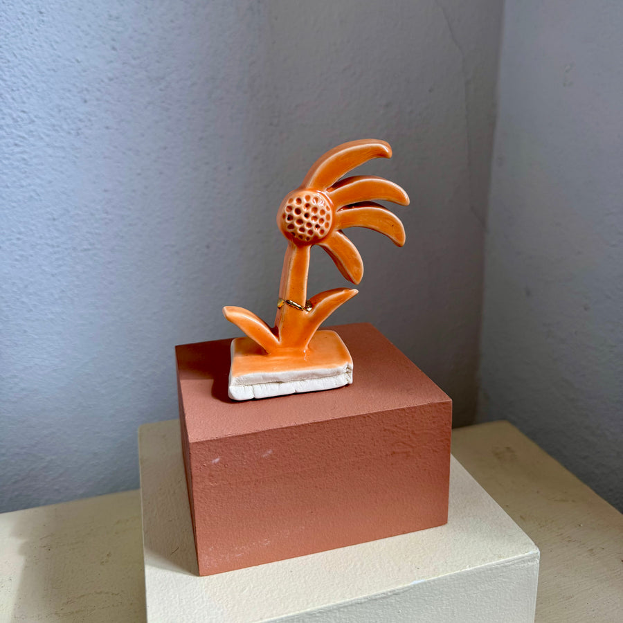 Ceramic Flower Figurine