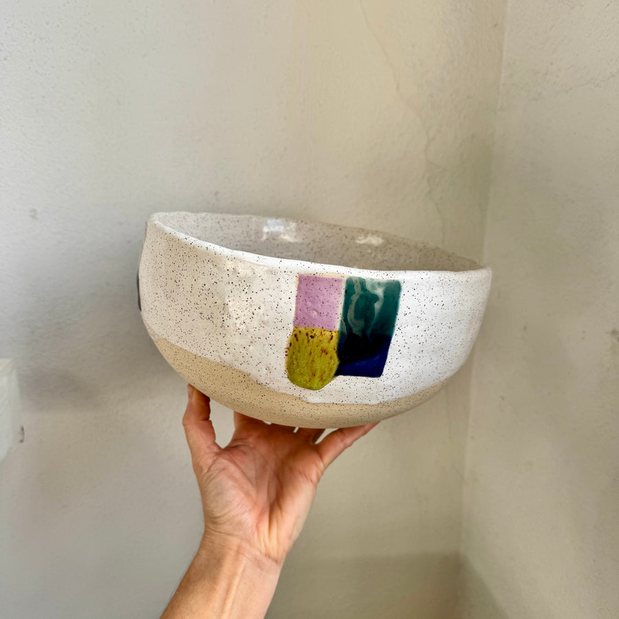 Four Square Stoneware Bowl