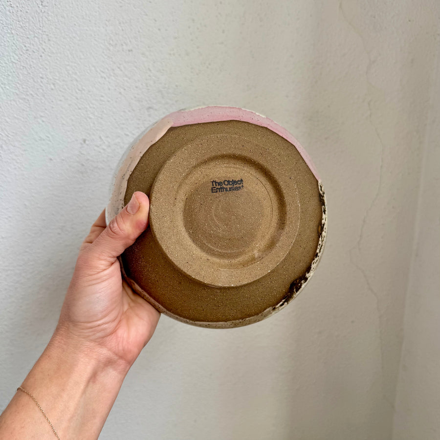 Speckled Pink + Cream Bowl