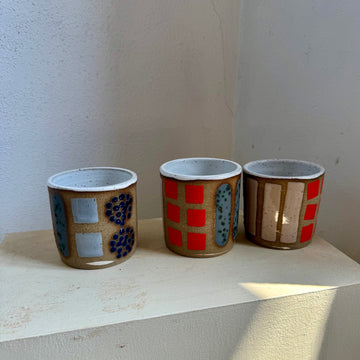 Colorful Shapes Speckled Tumbler - Short