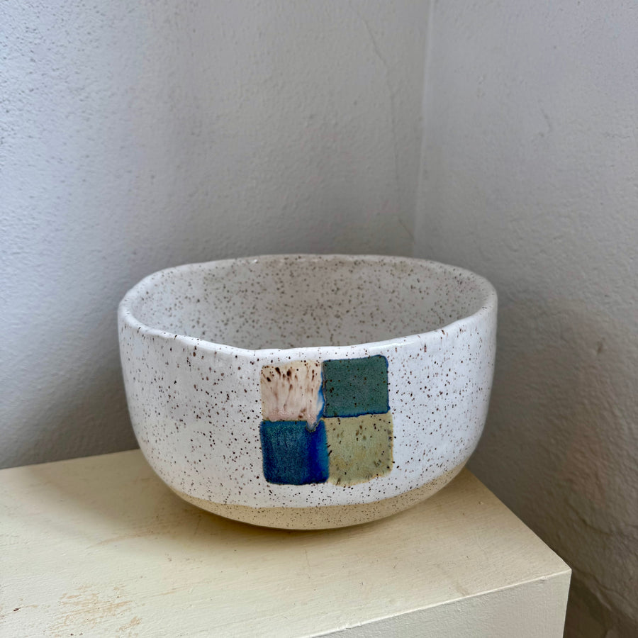 Four Square Stoneware Bowl