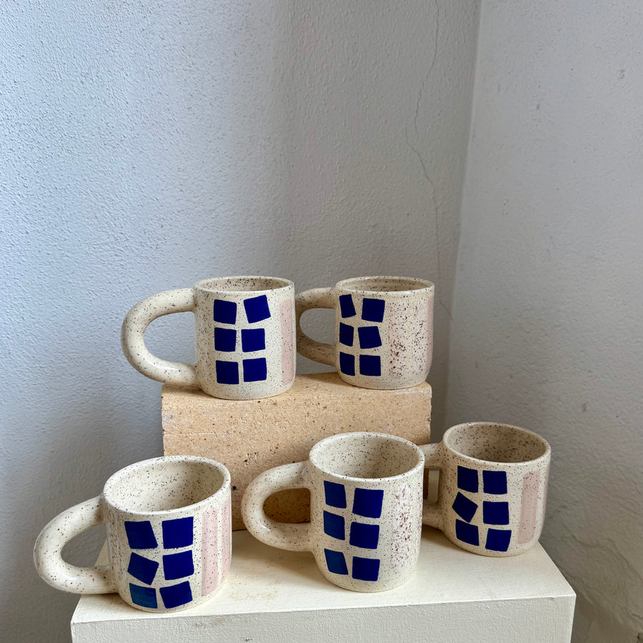 Colorful Shapes Mug - speckled