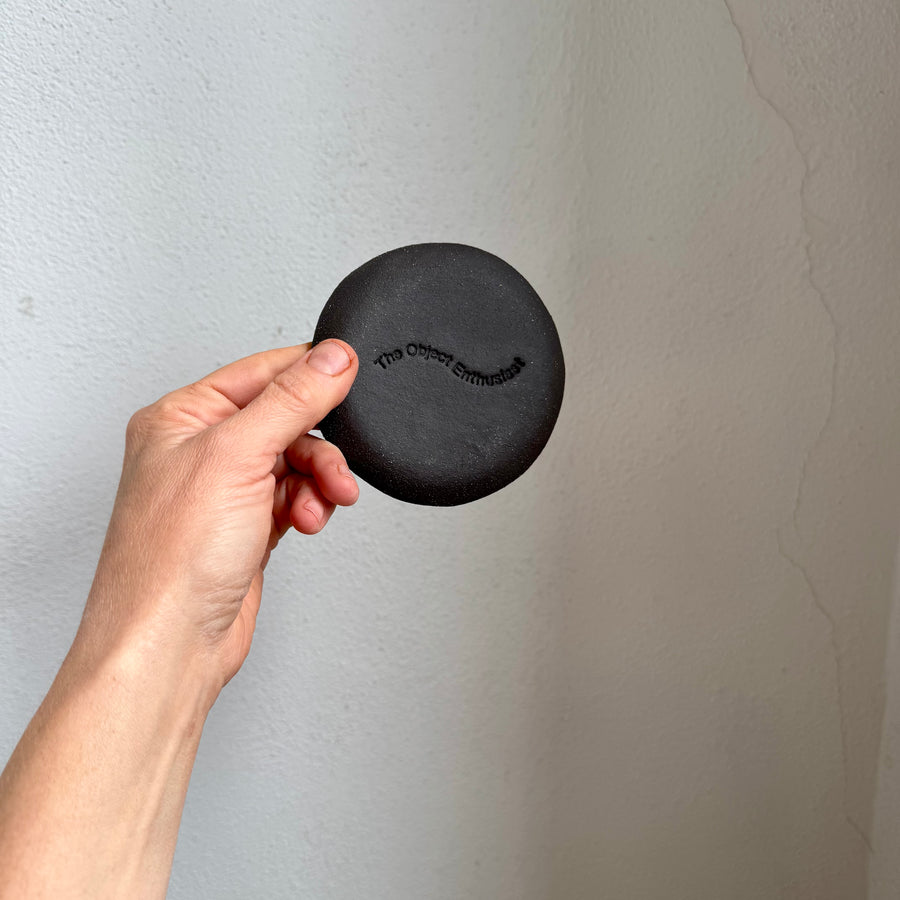 Black Check Ceramic Ring Dish