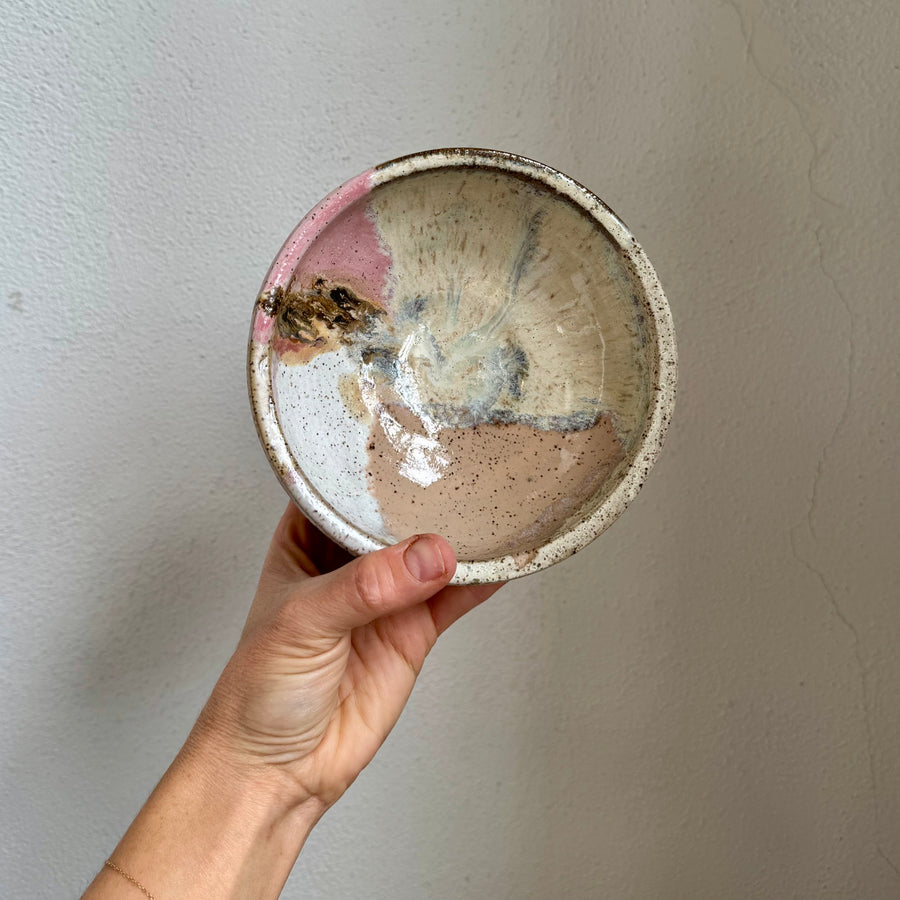 Speckled Pink + Cream Bowl
