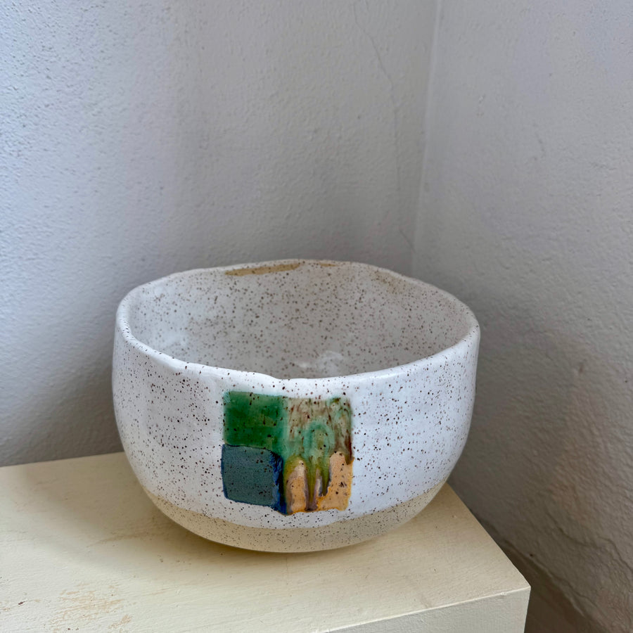 Four Square Stoneware Bowl