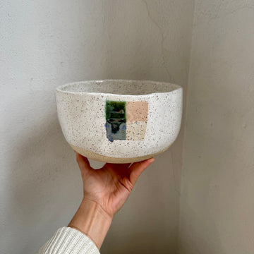 Four Square Stoneware Bowl