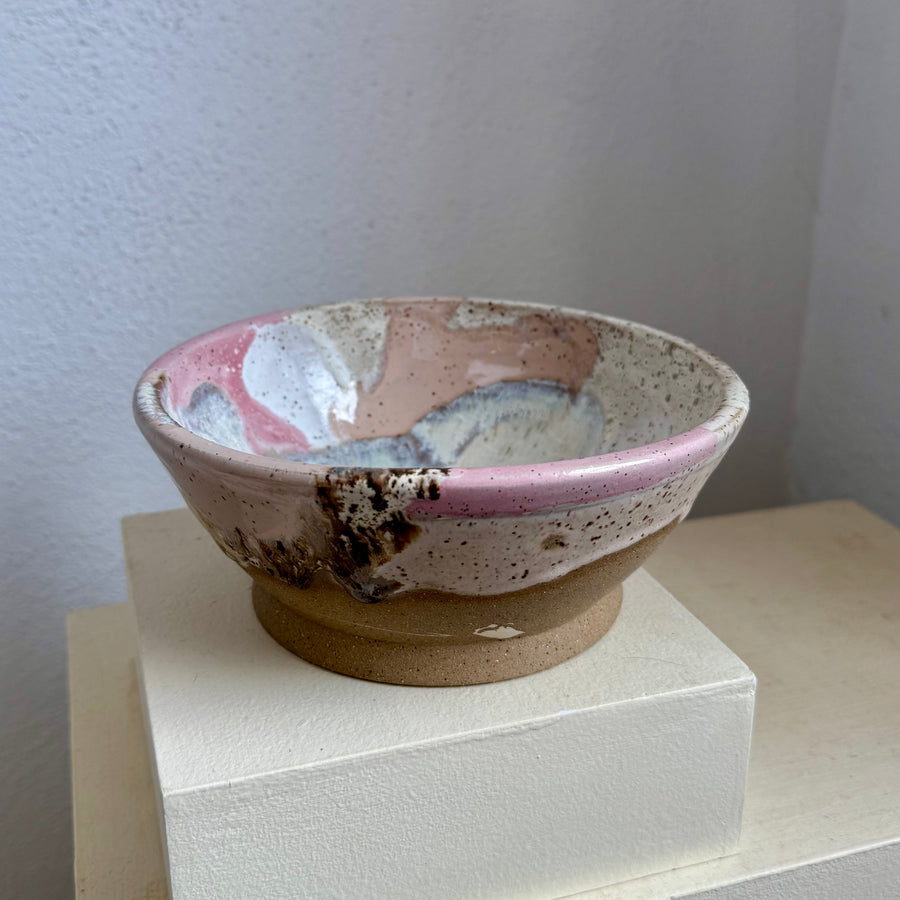 Speckled Pink + Cream Bowl