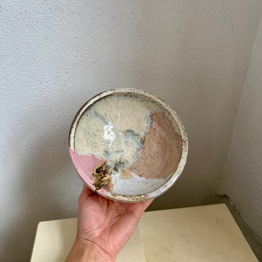 Speckled Pink + Cream Bowl
