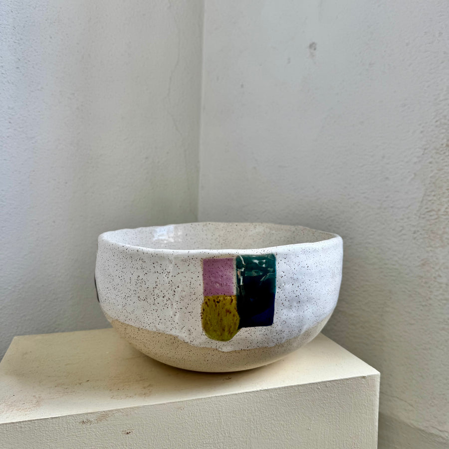 Four Square Stoneware Bowl
