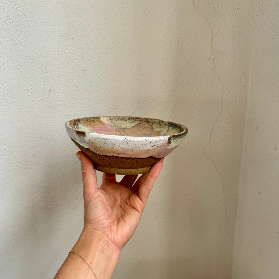 Speckled Pink + Cream Bowl
