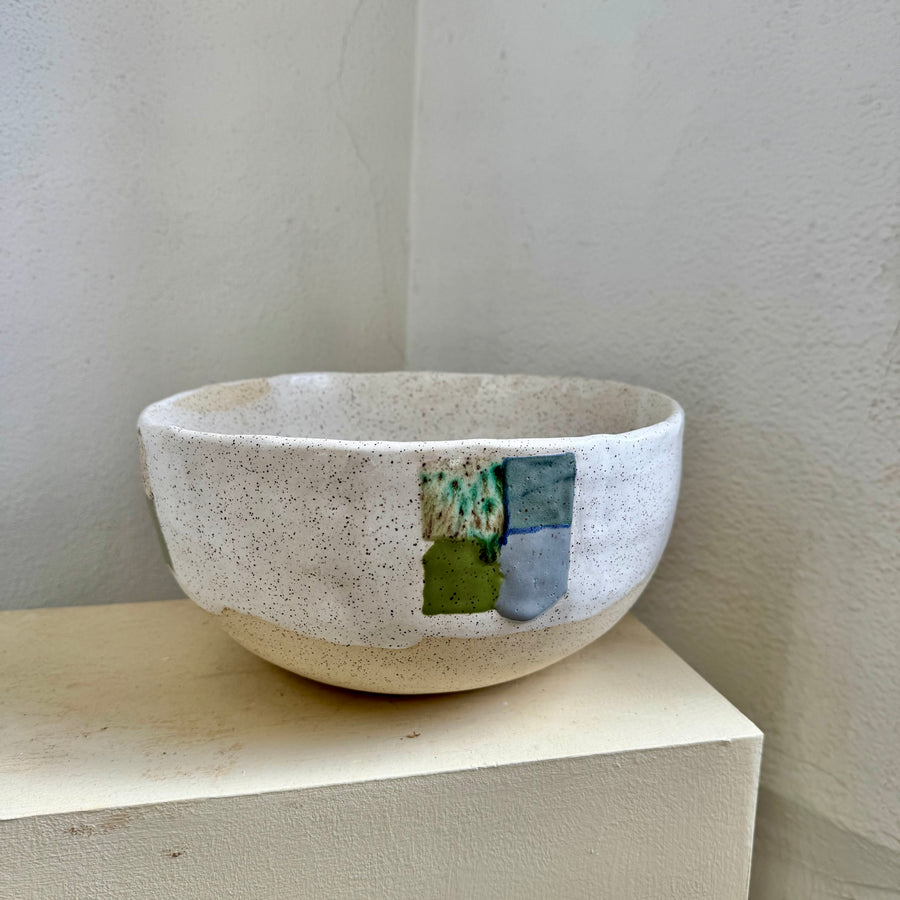 Four Square Stoneware Bowl