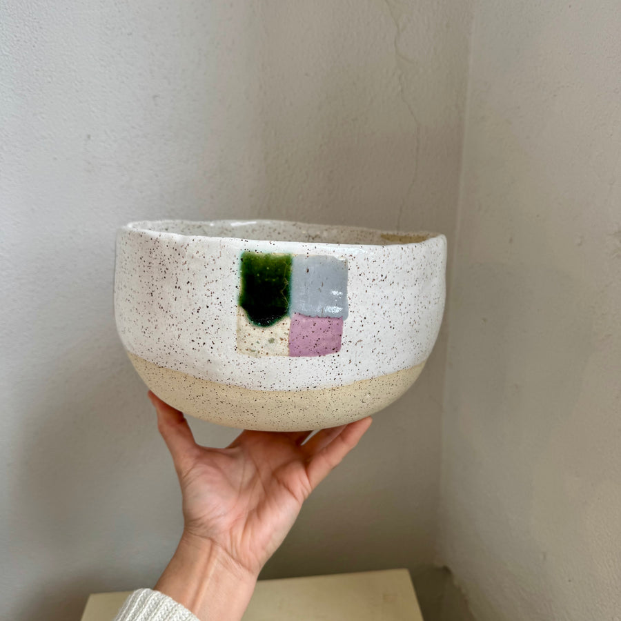 Four Square Stoneware Bowl