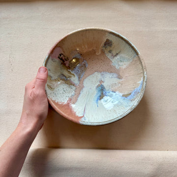 Speckled Pink + Cream Bowl