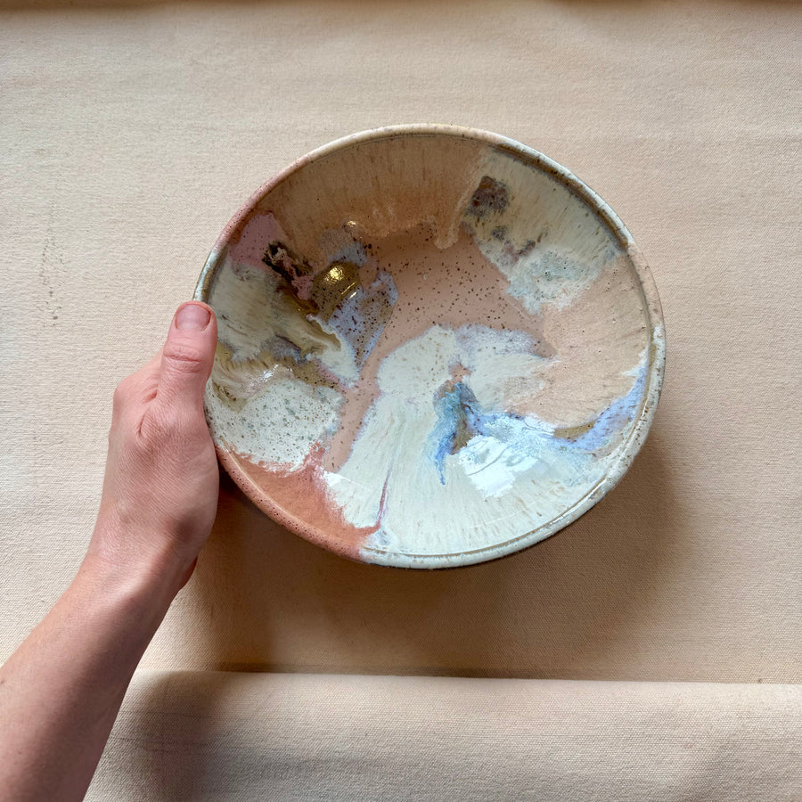 Speckled Pink + Cream Bowl