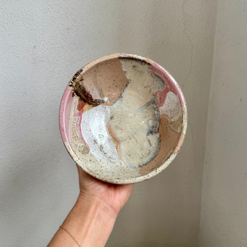 Speckled Pink + Cream Bowl