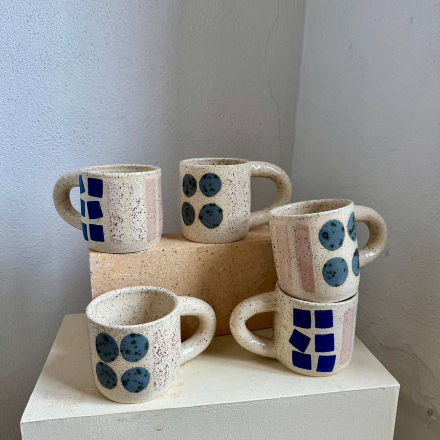 Colorful Shapes Mug - speckled