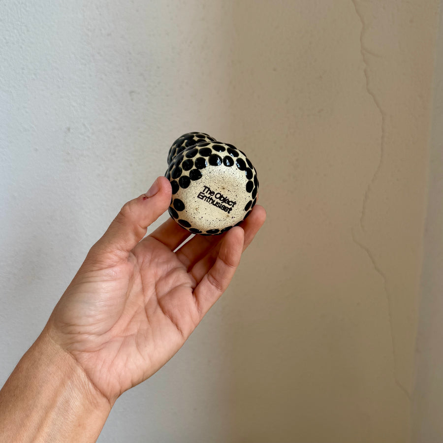 Black Dot Bud Vase
