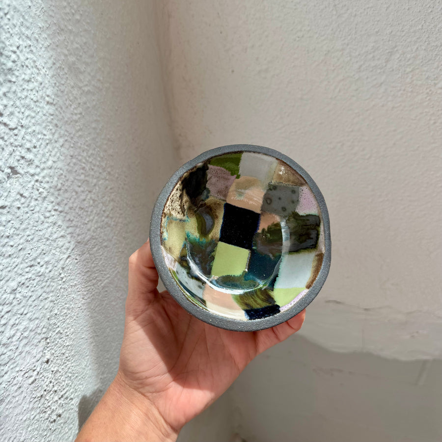 Colorful Check Bowl