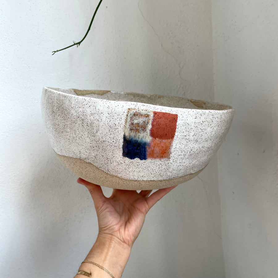 Four Square Stoneware Bowl