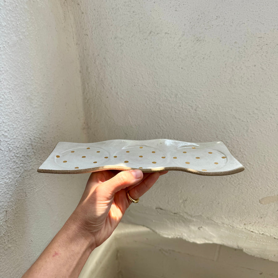 Gold Dot Sectioned Tray