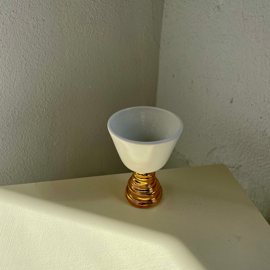 Stacked Gold Cocktail Cup