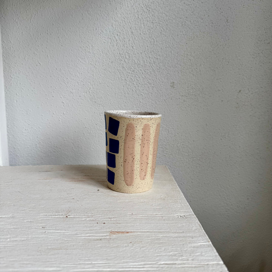 Colorful Shapes Speckled Tumbler