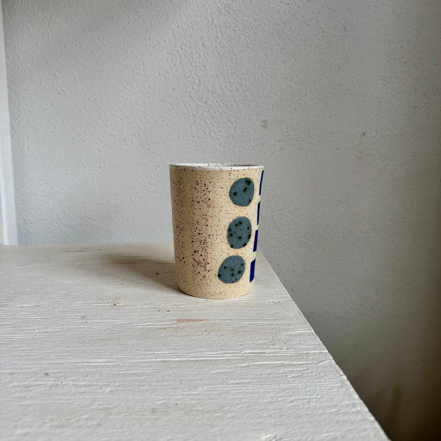 Colorful Shapes Speckled Tumbler