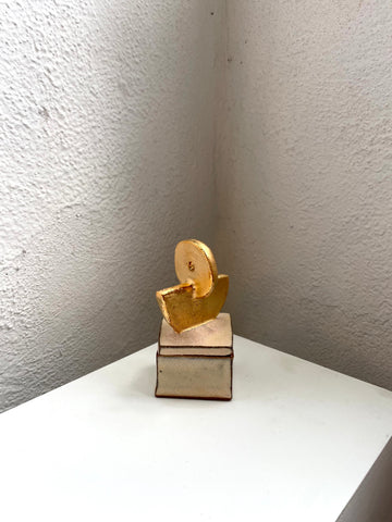 Stacked Golden Shape Ceramic Jewelry Box