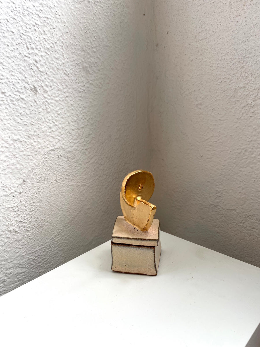 Stacked Golden Shape Ceramic Jewelry Box