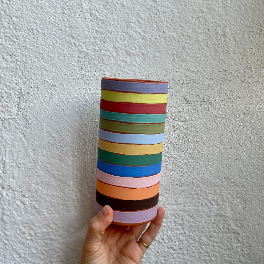 Terracotta Rainbow Vase