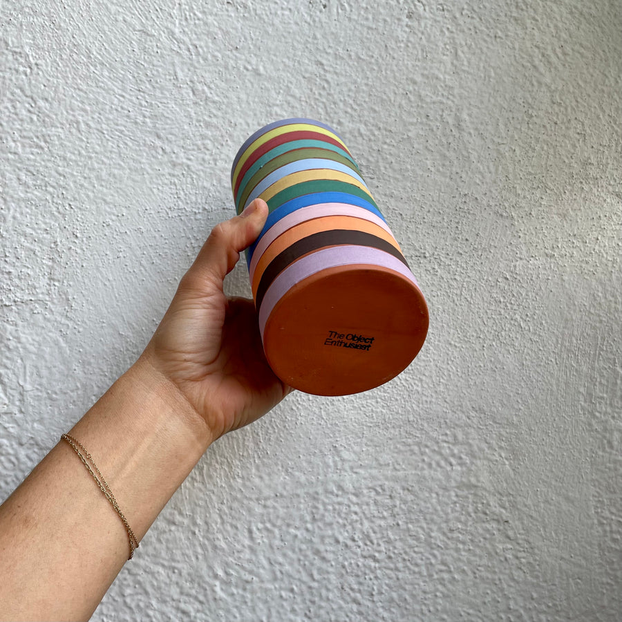 Terracotta Rainbow Vase