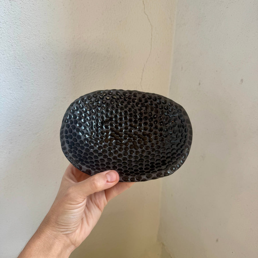 Flower Bowl - Black Dot