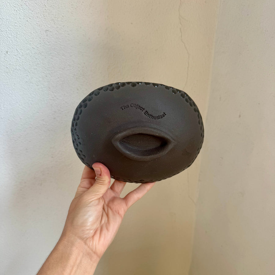 Flower Bowl - Black Dot