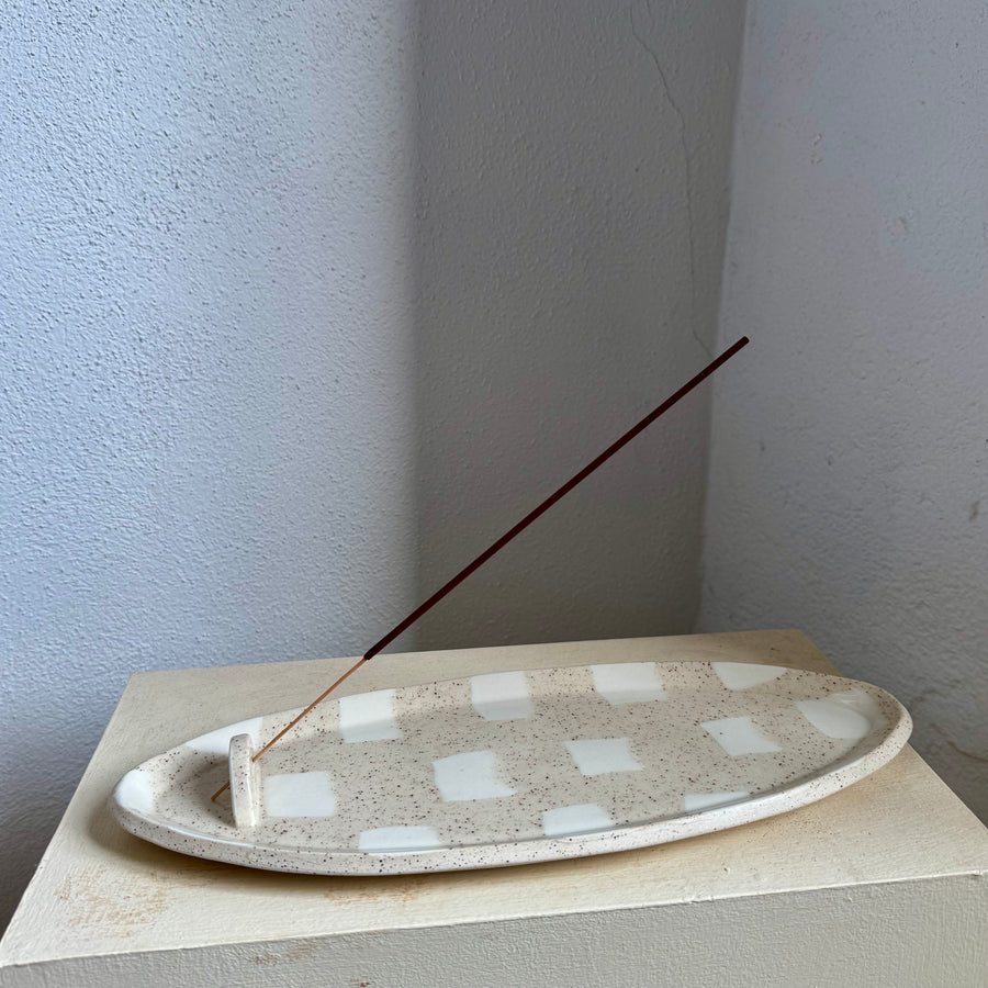 Speckled Inlay Ceramic Incense Tray