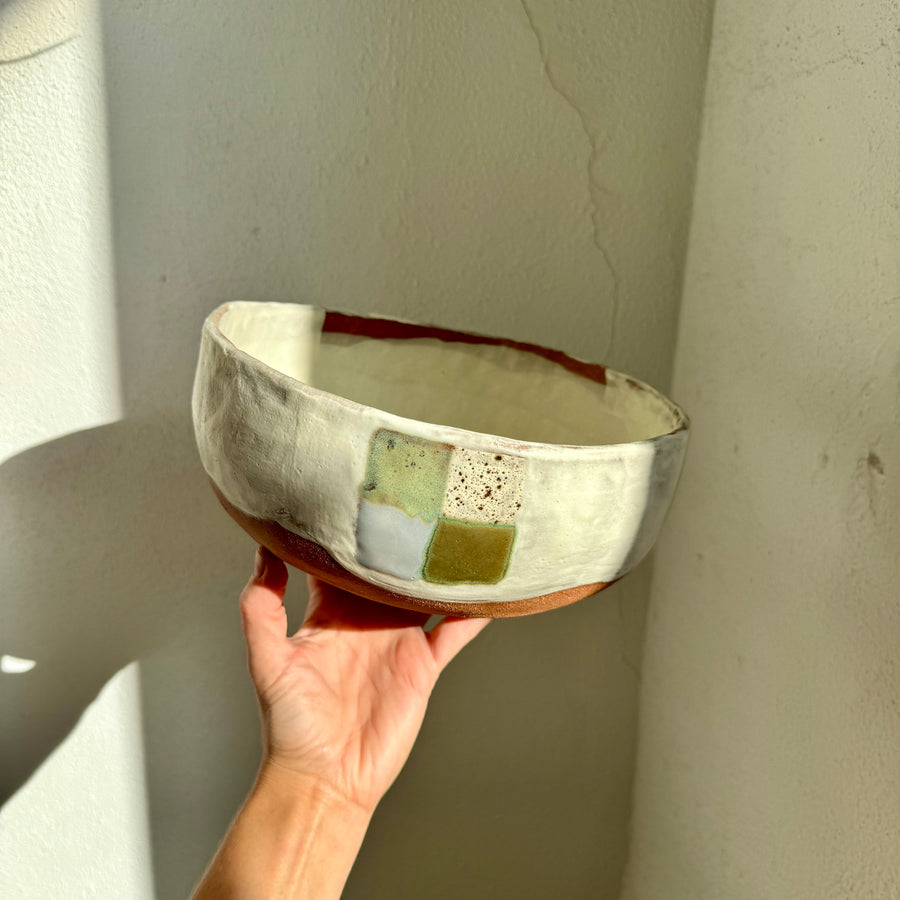 Four Square Stoneware Bowl