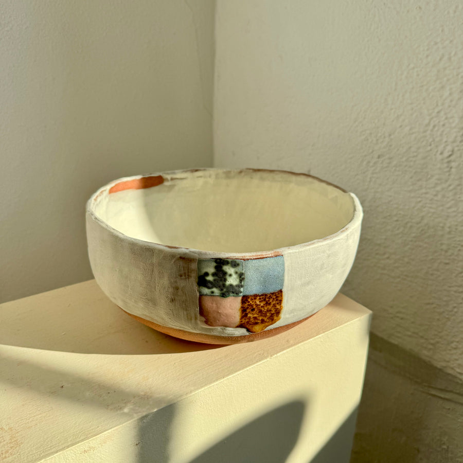 Four Square Stoneware Bowl