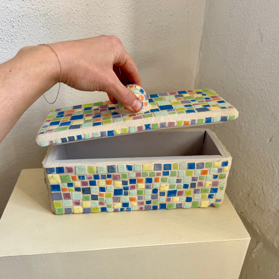 Ceramic Tile Lidded Box