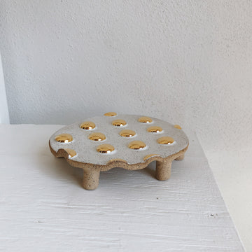 Speckled Gold Dot Table Trivet