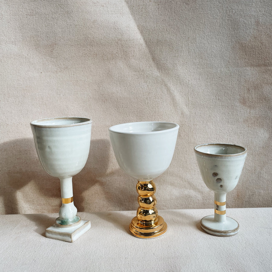 Porcelain Stemmed Vessel